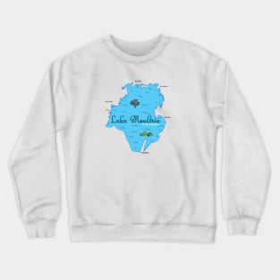 Lake Moultrie, SC Map Crewneck Sweatshirt